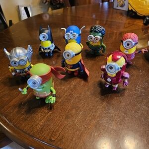 Superhero Minion Action Figures Set